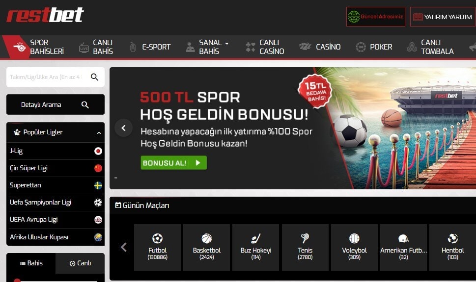 Restbet Giriş turk