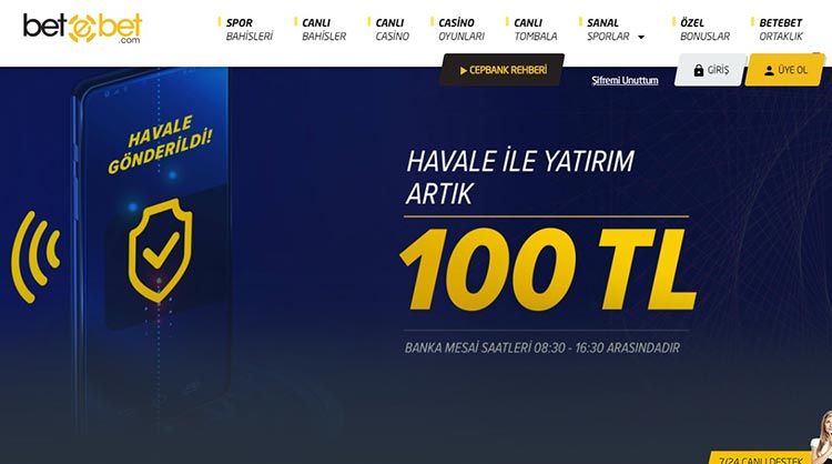 Betebet Canli bahis turkiye