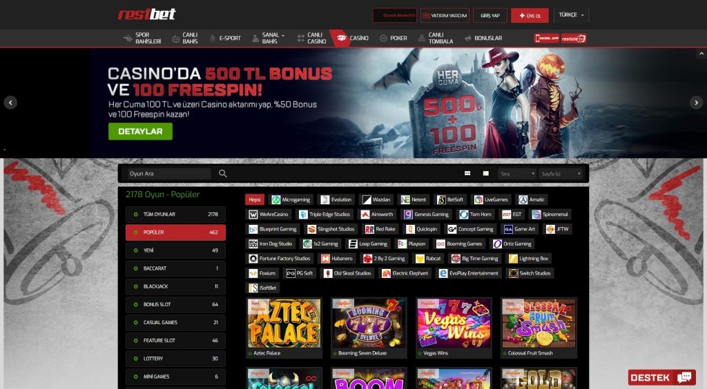 Restbet Casino turkiye