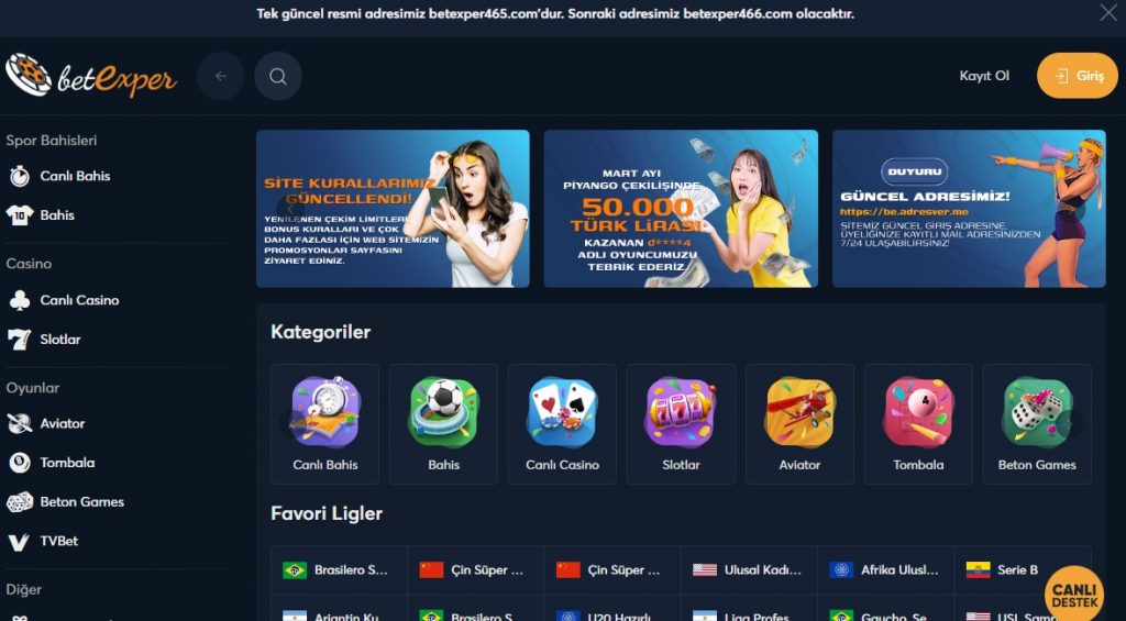 Betexper Canlı Bahis