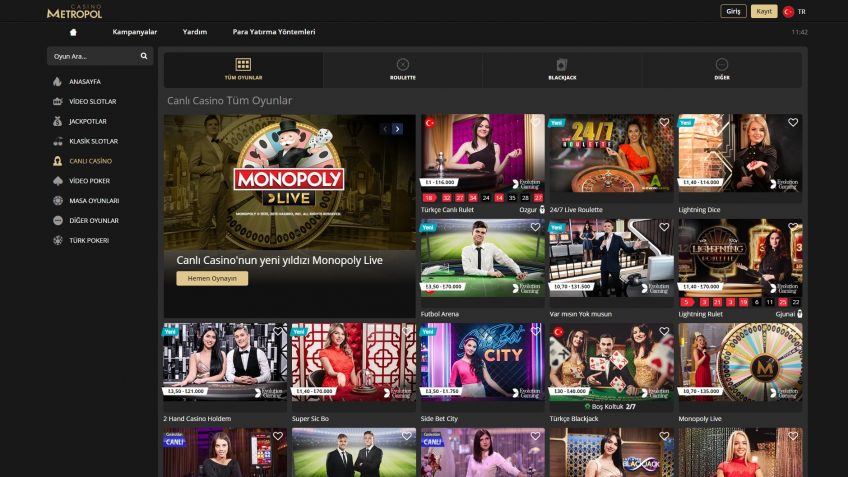 Casino Metropol Canlı Bahis turk